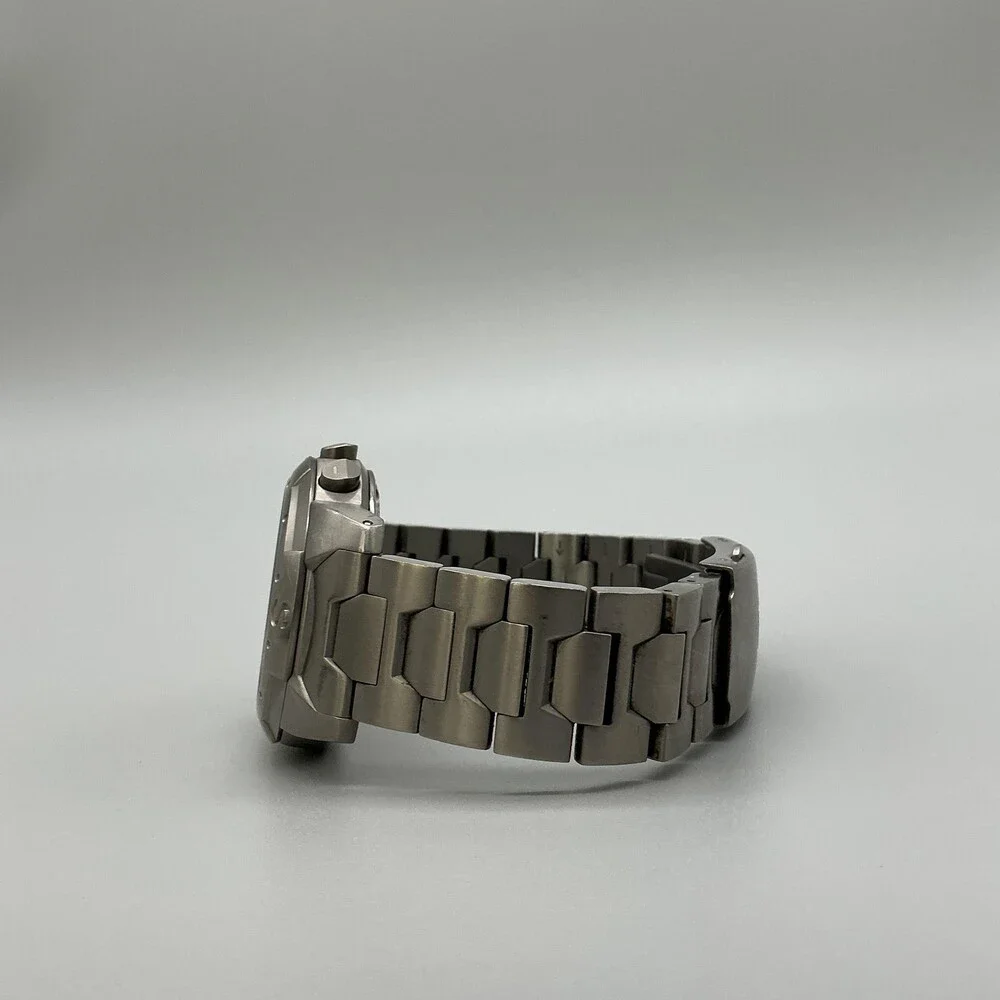 Tissot T-Touch Mens Watch 40mm Black Dial Titanium Bracelet New Battery 7.5
